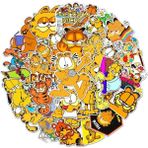 Zhuning Shop 1 Koyu Gri Tarzı Garfield Sevimli Sticker Kaykay Laptop Bavul Gitar Pvc Su Geçirmez Grafiti Etiket Çocuk Oyuncak Christmas Hediyesi (Yurt Dışından)