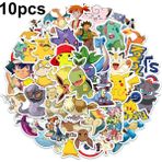 Zhuning Shop 1 Limon Sarısı Stili K Anime Pokemon Sticker Çıkartmaları Çizgi Film Kawaii Pikachu Kızlar Çocuklar Laptop Valiz Kaykay Gitar Su Geçirmez Sticker Oyuncaklar (Yurt Dışından)