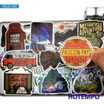 Zhuning Shop 1 Macera Seyahati Dünya Keşfet Kamp Açık Hava Su Geçirmez Etiketler Telefon Laptop Kaykay Motosiklet Bisiklet Araba Sticker (Yurt Dışından)