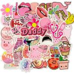 Zhuning Shop 1 Mor Tarzı Pcs Renkli Kawaii Vsco Kız Çıkartmaları Laptop Gitar Kaykay Su Geçirmez Estetik Grafiti Sticker Paketleri Çocuk Oyuncakları (Yurt Dışından)