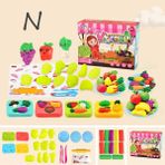 Zhuning Shop 1 N Tarzı Çocuklar Için Kendin Yap Mutfak Oyun Hamuru Oyuncak Plastikine Set Hamburger Makinesi Yaratıcı Kalıp Kız Hamur Yapımı (Yurt Dışından) - Beyaz