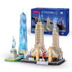 Zhuning Shop 1 New York Tarzı Ispanya Barselona Şehri 3D Puzzle Oyun Kağıt Kendin Yap Oyuncak Model Londra Paris Moskova Ünlü Bina Birleştirme Oyunu Oyuncaklar Çocuklar Hediye Için (Yurt Dışından)