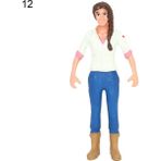 Zhuning Shop 1 No.12 Tarzı Işçi Çiftçi Aksiyon Figürü Pvc Insan Modeli Simülasyon Figürü Kalıp Dekor Peyzaj Dıy Aksesuar Oyuncaklar Çocuklar Çocuklar Hediye Için (Yurt Dışından) - zanaat oyuncaklar