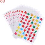 Zhuning Shop 1 No.3 Tarzı Motivasyon Ödül Stickerlar Gülümseme Yüz Etiketler Çocuk Oyuncakları Laptop Araba Oyuncak Stickerlar Beşgen Yıldız Altın Sticker (Yurt Dışından)