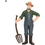 Zhuning Shop 1 No.4 Tarzı Işçi Çiftçi Aksiyon Figürü Pvc Insan Modeli Simülasyon Figürü Kalıp Dekor Peyzaj Dıy Aksesuar Oyuncaklar Çocuklar Çocuklar Hediye Için (Yurt Dışından) - zanaat oyuncaklar