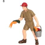 Zhuning Shop 1 No.8 Stili Işçi Çiftçi Aksiyon Figürü Pvc Insan Modeli Simülasyon Figürü Kalıp Dekor Peyzaj Dıy Aksesuar Oyuncaklar Çocuklar Çocuklar Hediye Için (Yurt Dışından) - zanaat oyuncaklar
