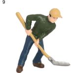 Zhuning Shop 1 No.9 Tarzı Işçi Çiftçi Aksiyon Figürü Pvc Insan Modeli Simülasyon Figürü Kalıp Dekor Peyzaj Dıy Aksesuar Oyuncaklar Çocuklar Çocuklar Hediye Için (Yurt Dışından) - zanaat oyuncaklar