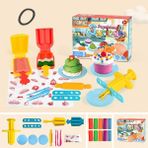 Zhuning Shop 1 O Tarzı Çocuklar Için Kendin Yap Mutfak Oyun Hamuru Oyuncak Plastikine Set Hamburger Makinesi Yaratıcı Kalıp Kız Hamur Yapımı (Yurt Dışından) - Beyaz