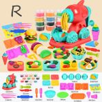 Zhuning Shop 1 R Stili Çocuklar Için Kendin Yap Mutfak Oyun Hamuru Oyuncak Plastikine Set Hamburger Makinesi Yaratıcı Kalıp Kız Hamur Yapımı (Yurt Dışından) - Beyaz