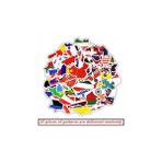 Zhuning Shop 1 Rastgele 25 ADET-194 Tarzı Ülkeler Milli Bayrak Sticker Oyuncakları Çocuklar Futbol Futbol Hayranları Etiketler Defter Yapışkanlar Seyahat Çantası Laptop Sticker'ları (Yurt Dışından)
