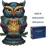 Zhuning Shop 1 Renkli Baykuş-M Stili Yeni 3D Ahşap Bulmaca Gizemli Hayvan Bulmacaları Butik Hediye Kutusu Ambalaj Hediye Yetişkin Çocuklar Için Şahane Montessori Oyuncak Hediyesi (Yurt Dışından)