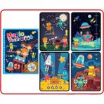 Zhuning Shop 1 Robot Tarzı 20 Çeşit Montessori Oyuncak Sihirli Su Çizim Kitabı Tekrar Kullanılabilir Boyama Oyunu Duyusal Erken Eğitim Oyuncakları Çocuklar Için Doğum Günü Hediyesi (Yurt Dışından) - Beyaz