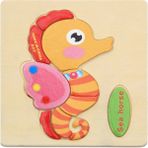 Zhuning Shop 1 Sarı Stil Çocuklar Için Ahşap 3D Puzzle Oyuncaklar - Zeka Geliştirici Çocuk Eğitici Oyuncaklar (Yurt Dışından)