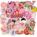 Zhuning Shop 1 Siyah Stil Pcs Renkli Kawaii Vsco Kız Çıkartmaları Laptop Gitar Kaykay Su Geçirmez Estetik Grafiti Sticker Paketleri Çocuk Oyuncakları (Yurt Dışından)