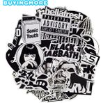 Zhuning Shop 1 Siyah ve Beyaz Metalik Renkli Stickerlar Rastgele Graffiti Punk Stickerlar Laptop Stickerları Oyuncaklar Dıy Kaykay Motosiklet (Yurt Dışından)