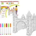 Zhuning Shop 1 Tip 6 Tarzı El Yapımı Büyük Karton Boyama Yaratıcı El Sanatları Oyun Evi Projesi Kur ve Boya Eğitici Oyuncaklar 2.2 T Boy Çocuklar Için (Yurt Dışından) - zanaat oyuncaklar