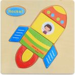 Zhuning Shop 1 Turuncu Tarzı Çocuklar Için Ahşap 3D Puzzle Oyuncaklar - Zeka Geliştirici Çocuk Eğitici Oyuncaklar (Yurt Dışından)