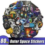 Zhuning Shop 1 Tzd2 Stili Pcs Evren Dış Uzay Çıkartmaları Ufo Uzaylı Astronot Laptop Kaykay Bilgisayar Gitar Çocuklar Çizgi Film Çıkartma Oyuncak (Yurt Dışından)