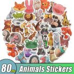 Zhuning Shop 1 Tzj2 Stili Pcs Jdm Karışık Stiller Sevimli Suluboya Hayvan Çıkartmaları Laptop Kaykay Bilgisayar Gitar Çocuklar Çizgi Film Sticker Etiket Oyuncak (Yurt Dışından)