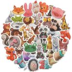 Zhuning Shop 1 Tzs1 Stili Pcs Jdm Karışık Stiller Sevimli Suluboya Hayvan Çıkartmaları Laptop Kaykay Bilgisayar Gitar Çocuklar Çizgi Film Sticker Etiket Oyuncak (Yurt Dışından)