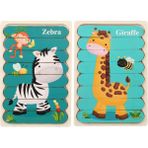 Zhuning Shop 1 WT258 Stili Montessori Materyaller Çocuklar Yapboz Tahtası Eğitici Ahşap Oyuncaklar Bebekler Için Bulmaca Tangram Çizgi Film Baykuş Oyuncakları (Yurt Dışından)
