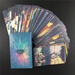 Zhuningshop1 78 Adet TT05 Stili Kozmik Dansçı Kehanet Kartları Parti Masası Oyunu Yüksek Şans Tarot Destesi ve Rehber Kitap ile (Yurt Dışından) - Renkli