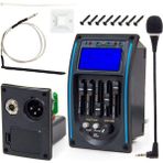 Zhuxi Shop B Gitar 5 Band Eq Preamp Set Otomatik Akort Amplifikatör Tuner Piezo Pickup Ekolayzer Sistemi Gitar Aksesuarları Kiti (Yurt Dışından)