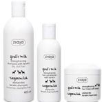 Ziaja Keçi Sütü Keratin 400 ml Şampuan + Keçi Sütü Keratin 200 ml Saç Kremi + Keçi Sütü 200 ml Saç Maskesi