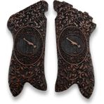 Zib Grips Kabzası - Luger P08, 1917 Parabellum ile Uyumlu - Koyu Kahverengi Renk - LGRP08CV007