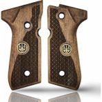 Zib Grips Silah Kabzası - Girsan Yavuz 16, Beretta F92 ile Uyumlu - Açık Kahverengi Renk - Metal Logolu - BRTF92UC010L1