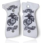 Zib Grips Silah Kabzası - Girsan Yavuz 16, Beretta F92 ile Uyumlu - Beyaz Renk - Pleksi Malzemesinden Yapılma - PLBRTF92BY019