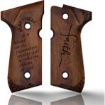 Zib Grips Silah Kabzası - Girsan Yavuz 16, Beretta F92 ile Uyumlu - Koyu Kahverengi Renk - BRTF92CV065