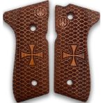 Zib Grips Silah Kabzası - Girsan Yavuz 16, Beretta F92 ile Uyumlu - Meşe Renk - BRTF92MS003