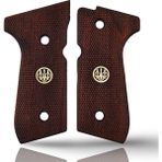 Zib Grips Silah Kabzası - Girsan Yavuz 16, Beretta F92 ile Uyumlu - Meşe Renk - Metal Logolu - BRTF92MS034L1