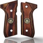 Zib Grips Silah Kabzası - Girsan Yavuz 16, Beretta F92 ile Uyumlu - Sadece Vernik Uygulanmış - Lamine Malzemesinden Yapılma - Metal Logolu - LMBRTF92SV052L1
