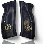 Zib Grips Silah Kabzası - Sarsılmaz Kılınç 2000 Mega, K11 ile Uyumlu - Sadece Vernik Uygulanmış - Lamine Malzemesinden Yapılma - Metal Logolu - LMSRSMEGASV007L1