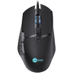 Zibox Lenovo Lecoo MG1101 6400 Dpı 7 Tuşlu Kablolu Rgb LED Aydınlatmalı Gaming Oyuncu Mouse - Siyah