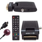 Zibox Magbox Scart Plus Tkgs'li Scart Girişli Mini Sd Uydu Alıcısı - Siyah