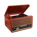 Zibox Magicvoice F29 Retro Vintage Çanta Pikap - CD - Radyo - Bluetooth - Aux - USB Mp3 Çalar - Siyah