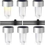 Zibox Powermaster PM-26961 Metal Gövdeli Dc 5V Gün Işığı Solar Balkon-Havuz-Bahçe Lambası (6'lı Paket) - Siyah