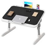 Zibox Sunup SN-29699 Çok Fonksiyonlu Katlanabilir Yatak Koltuk Laptop Masası Yükseklik ve Açı Ayarlı Siyah 60X40CM