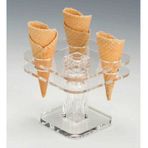 Zicco Akrilik, 13x13 cm Dondurma Servis Standı