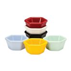 Zicco K-4006 7x3 cm Mavi 6'lı Altıgen Mini Sosluk Reçellik