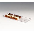 Zicco Kod: ZCP223 10x30 cm Şeffaf Polycarbonat Çikolata Teşhir Tepsi
