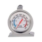 Zicco Oven Fırın Termometresi 50°C - 300°C Derece Arası Isı Ölçer A-180 Çelik Dış Yapı ile Asma Uygun