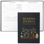 ZICOTO Kitap Severler için Güzel Okuma Günlüğü - Sağlam Sert Kapaklı Günlük Okuyucular için Harika Bir Hediye - En Sevdiğiniz Kitaplarda Notlar Tutmak İçin Okuma Günlüğü ve İnceleme Sayfaları ile