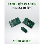 Zidi Plastik 1500 Adet Yeşil Panel Çit Plastik Sıkma Klips