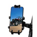 ZIDIYORUO UTV Telefon Tutucu, UTV/SXS için Alüminyum Alaşımlı Ağır Hizmet Tipi Cep Telefonu Montajı, 360 ° Ayarlanabilir Montaj Braketi 1,75 "-2" Rulo Kafese Uyar, 8 Pençe iPhone'ları veya 4,7 "-7,1"