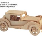 Zieast? New Wood Educational Assembly DIY Toy for 3D Wooden model yapbozun of Auburn Old Car ¡
