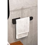 Zift Unique Paslanmaz Çelik Mat Siyah Havlu Askısı - Banyo & Tuvalet Yapışkanlı HAVLULUK